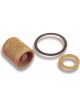 Holley Fuel Filter Elements, Gasoline, Bronze, Replacement, Pair