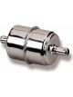 Holley Fuel Filter Inline Chrome Steel 3/8