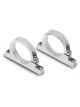 Holley Fuel Filter Brackets, Aluminum, Polished, Pair