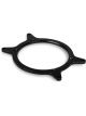 Holley Hood Scoop Mounting Kit Single Carburettor Black Dominator,Gen 3