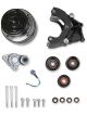 Holley Pulley Kit, LS Swap, Serpentine, A/C, R4, Black, Kit
