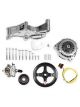 Holley LS Engine Swap Accessory Drive System w/o A/C Polished Chevy V8