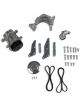 Holley Pulley Kit LS Swap Serpentine A/C Sanden SD-7 Polished Kit