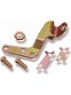 Holley Throttle Bracket Dashpot Solenoid Steel Gold 4010/4011/4150/Kit