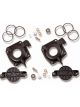 Holley Dual Quick Change Covers Vacuum Diaphragm Black w/ Balance Tube