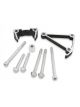 Holley Dress Up Accessory Brackets LO ACC BRKT INSTALL KIT LS LONG BLK