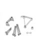 Holley Dress Up Accessory Brackets, Lo Acc Brkt Install Kit Polished
