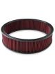 Holley Air Filter Reusable Round Cotton Gauze Red 16