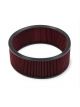 Holley Air Filter Reusable Round Cotton Gauze Red 16
