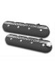 Holley Valve Covers Tall Centerbolt Cast Black Satin Chevy SB LS