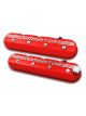 Holley Valve Covers Tall Centerbolt Cast Red Dominator Logo Chevy SB LS