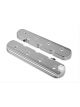 Holley Valve Covers Vintage Cast Polished Finned Chevrolet LS