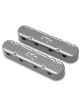 Holley Valve Covers LS Centerbolt Tall Logo Cast Natural Baffled Pair