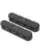 Holley Valve Covers LS Centerbolt Tall Logo Cast Black Satin Baffled