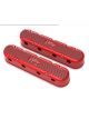 Holley Valve Covers, 2-PIECE CAST ALUM. V/C, GLOSS RED FINISH