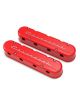 Holley Valve Covers 2pc GM LS Chevrolet Logo Gloss Red Finish