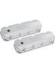 Holley Valve Covers Track Tall Fabricated Silver Chevy Big Block Pair