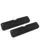 Holley Valve Cover Plate Valve Cover Adapter Plates SBC to LS Black