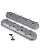 Holley Valve Covers Stock Height Cast Aluminum Natural Plain Chevy Pair