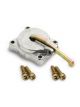 Holley Accelerator Pump Cover Cast Steel Silver 50cc 4150/4160/4500