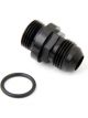 Holley Straight Male -8 AN to Straight Cut Male -8 AN O-Ring Black