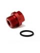 Holley Fitting Fuel Bowl Inlet Plug -8 AN Male Hex Head Red