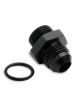 Holley Fuel Fitting -8 AN Male to -8 AN Straight Cut Male O-Ring Black