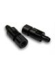 Holley Fuel Bowl Vent Anti-Spill Valves Aluminum Black Hose Barb Pair
