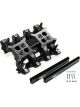 Holley Intake Manifold EFI Throttle Body 2 x 4 Dual Plane Black