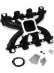 Holley Intake Manifold LS Dual Plane Mid Rise Black Square Bore