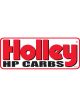 Holley Decal, Vinyl, Adhesive Back, Red, White, Black,HP Carbs, Large