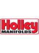 Holley Decal, Vinyl, Adhesive Back, Red, White, Black,Manifolds Logo