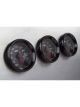 Holley Gauge Bezels Replacement Bold Style Black Anodised 2 1/16 in