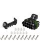 Holley Weatherproof Connector, Plastic, Black, Ignition Connector