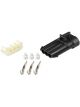 Holley Weatherproof Connector, Plastic, Black, Knock Sensor Connector