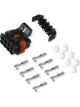 Holley Weatherproof Connector, Plastic, Black, Input/Output Connector