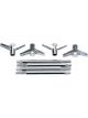 Edelbrock Valve Cover Wing Bolts 2pcs Chrome 1/4
