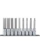 Draper Tools 1/2 Sq. Dr. 100mm Long Metric HEXal Socket Bit Set 9 Pcs