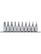 Draper Tools 3/8 Sq. Dr. 48mm Long TX-Star Security Socket Bit Set 10Pcs