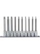 Draper Tools 3/8 Sq. Dr. TX-Star Plus Socket Bit Set 10 Piece