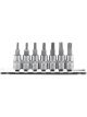 Draper Tools 1/4 Sq. Dr. Five Lobe TX-Star Security Socket Bit Set 7Pcs