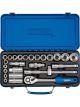 Draper Tools 1/2 Sq. Dr. Metric Socket Set 26 Piece