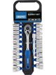 Draper Tools 3/8 Sq. Dr. Combined mm/Af Socket And Ratchet Set 22 Piece
