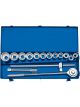 Draper Tools 3/4 Sq. Dr. Metric Socket Set In Metal Case 15 Piece