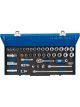 Draper Tools 3/8 Sq. Dr. Combined mm/Af Socket Set In Metal Case 40 Pcs