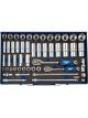 Draper Tools 3/8 & 1/2 Sq. Dr. Metric Socket Set In Metal Case 50 Piece