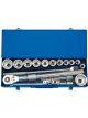 Draper Tools 3/4 Sq. Dr. Metric Socket Set In Metal Case 17 Piece