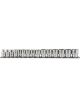 Draper Tools 3/8 Sq. Dr. Metric Socket Set On Metal Rail 15 Piece