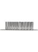 Draper Tools 3/8 Sq. Dr. Imperial Deep Socket Set On Metal Rail 11 Piece