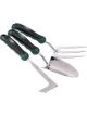 Draper Tools Stainless Steel Hd Soft Grip Fork Trowel & Weeder Set 3Pcs